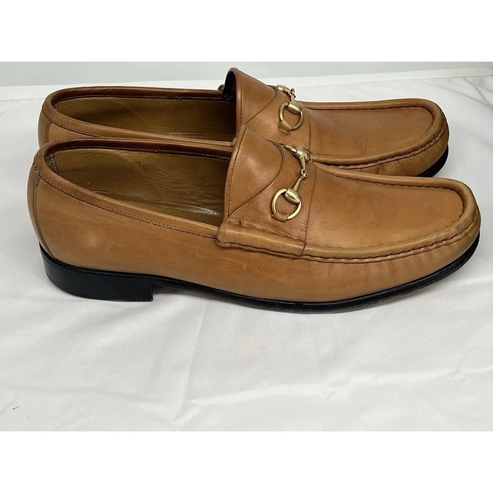 Vintage Gucci Women's Amber Horsebit Loafers Size 11 Including Original Box